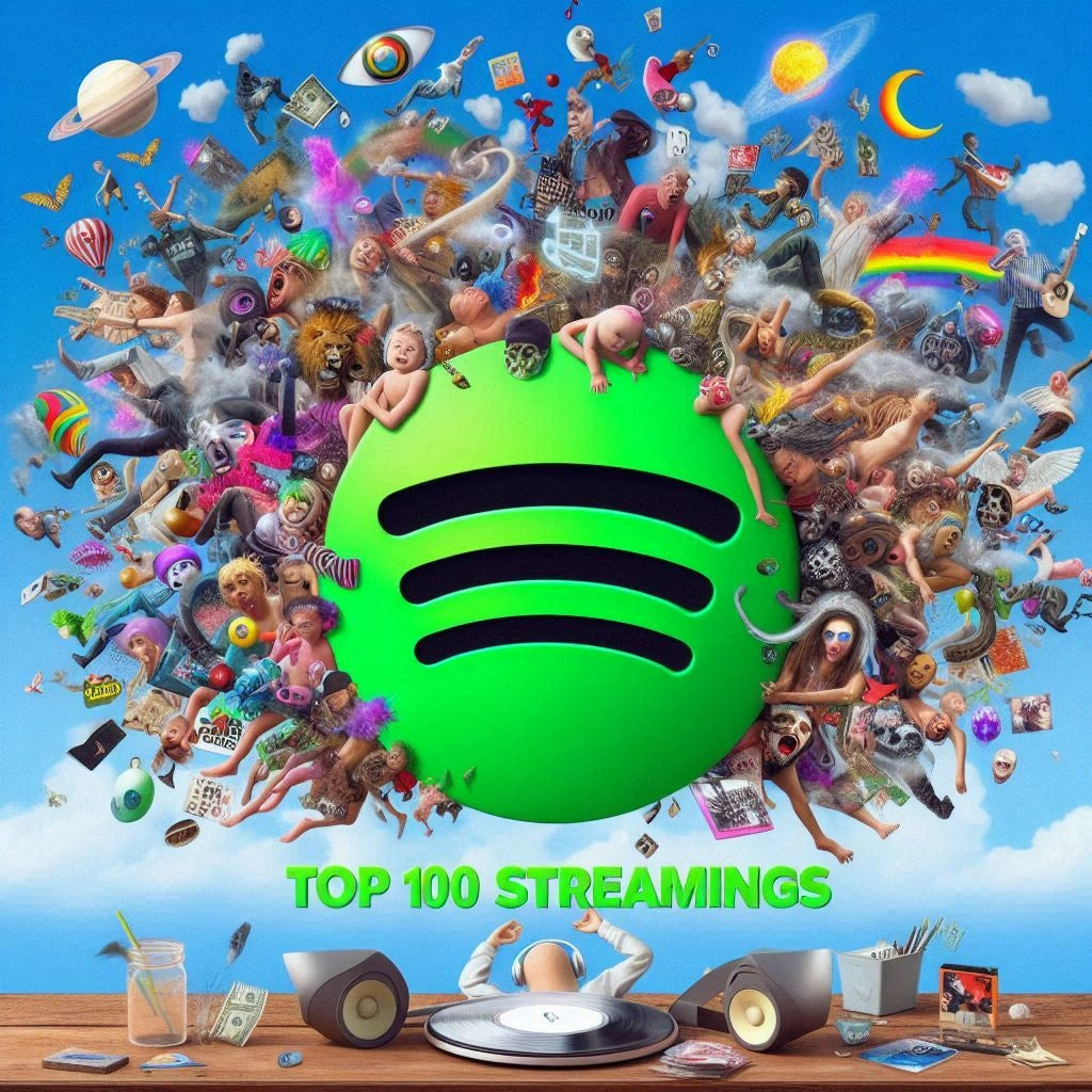 Top 100 Most Streamed Songs on Spotify
